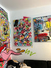 "Kiss Me" - Donald Duck Graffiti Hearts
